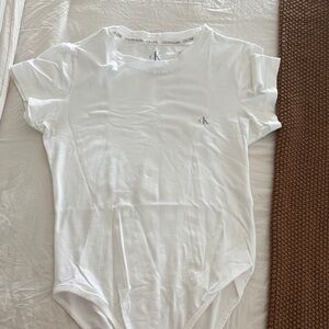Calvin Klein Classic White Tee Bodysuit